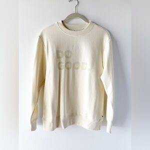 NWT Cotopaxi Cream Sweatshirt “Do Good” S Small